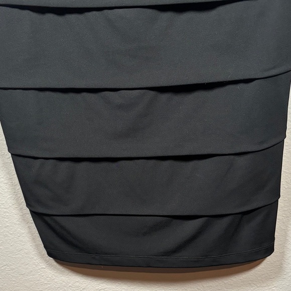 Enfocus Studio Blue and Black Layered Mini Dress - Picture 6 of 9